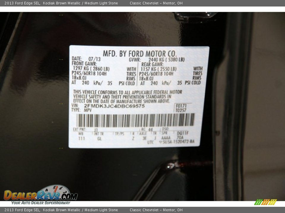 2013 Ford Edge SEL Kodiak Brown Metallic / Medium Light Stone Photo #22