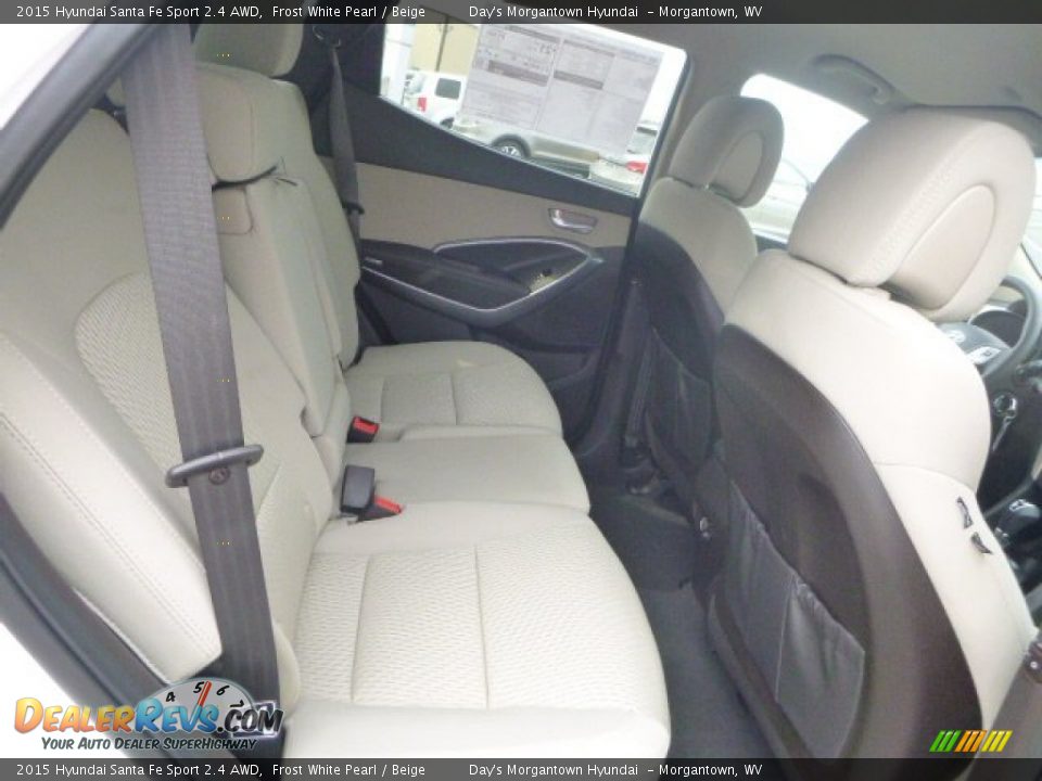 2015 Hyundai Santa Fe Sport 2.4 AWD Frost White Pearl / Beige Photo #12