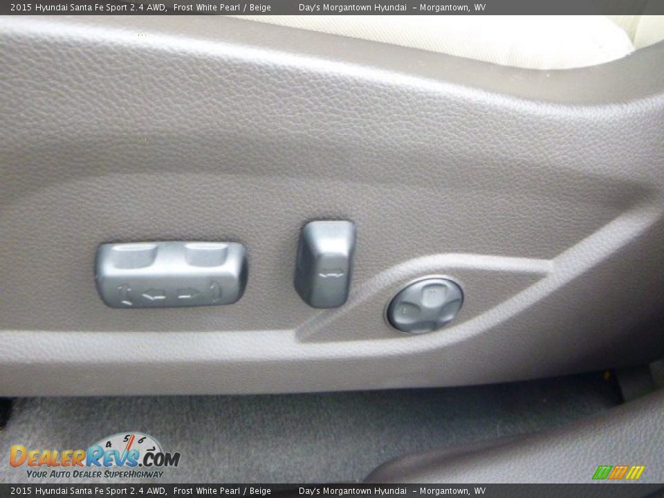 2015 Hyundai Santa Fe Sport 2.4 AWD Frost White Pearl / Beige Photo #15