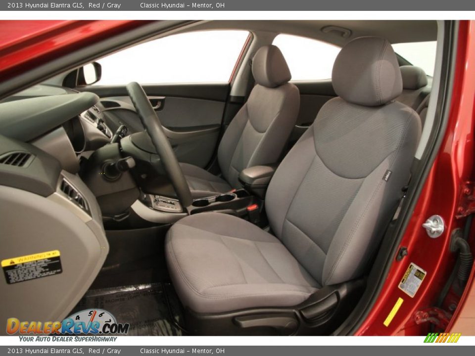 2013 Hyundai Elantra GLS Red / Gray Photo #5