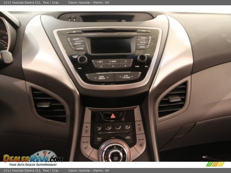 2013 Hyundai Elantra GLS Red / Gray Photo #8