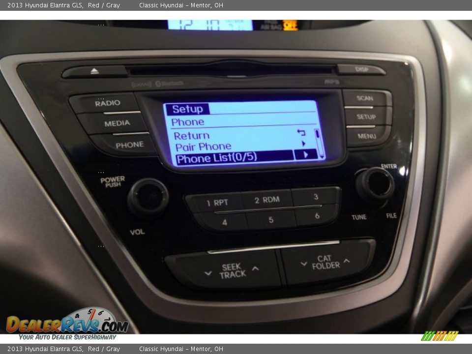 2013 Hyundai Elantra GLS Red / Gray Photo #9