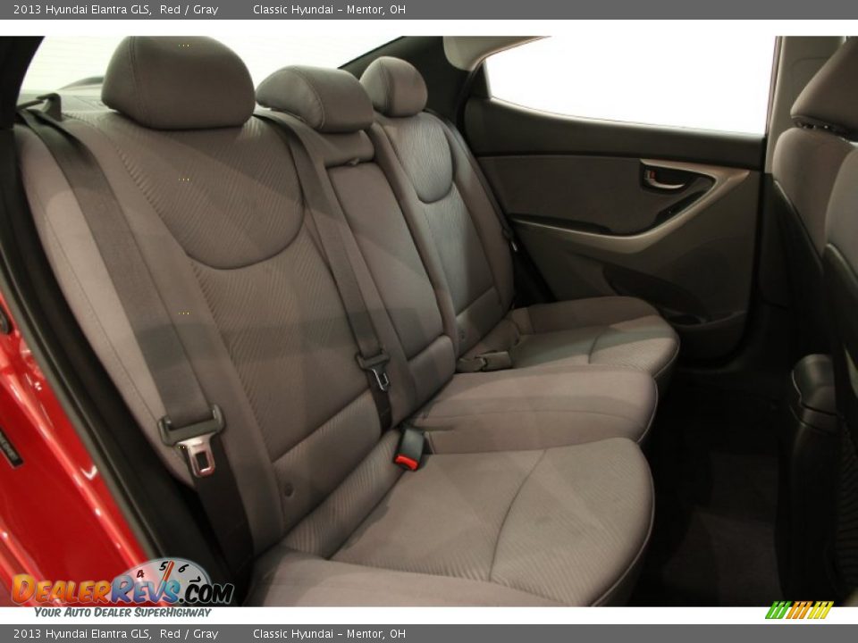 2013 Hyundai Elantra GLS Red / Gray Photo #12