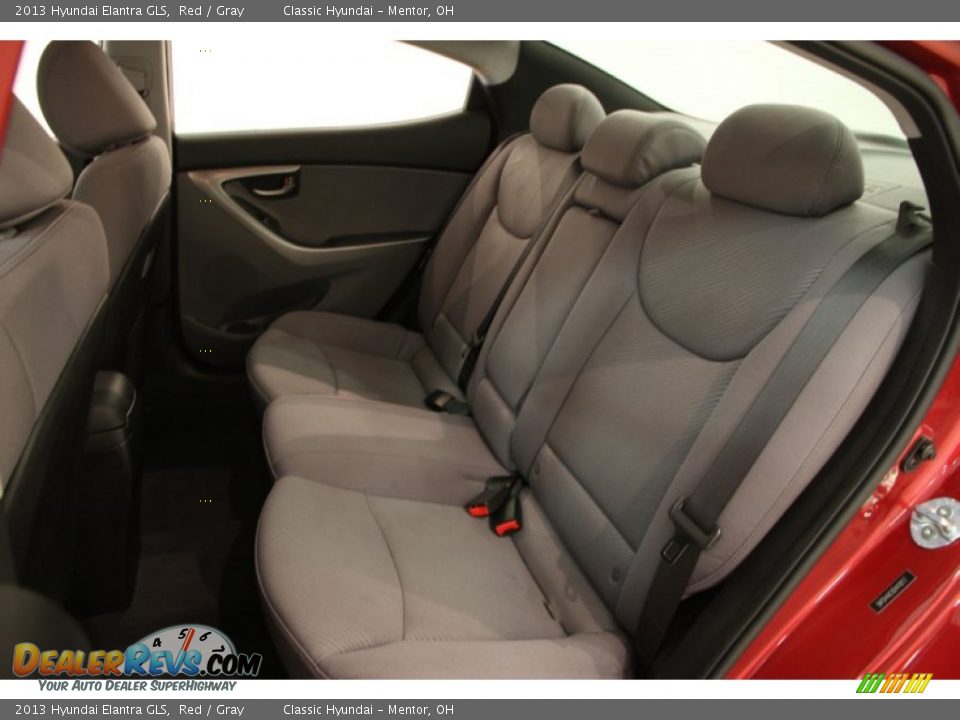 2013 Hyundai Elantra GLS Red / Gray Photo #13