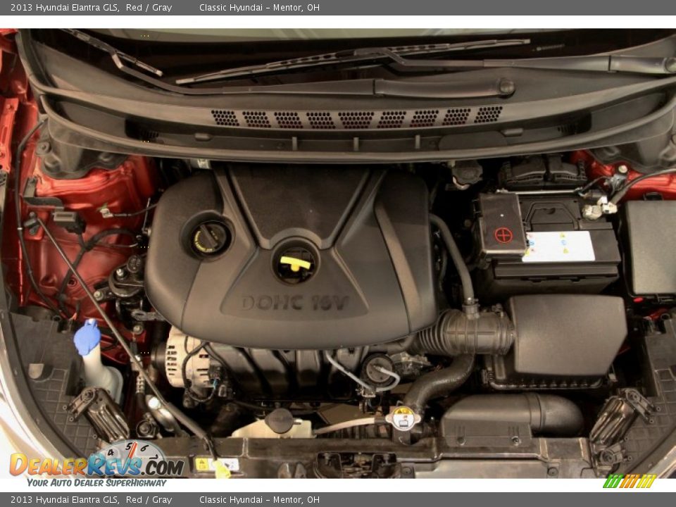 2013 Hyundai Elantra GLS Red / Gray Photo #15