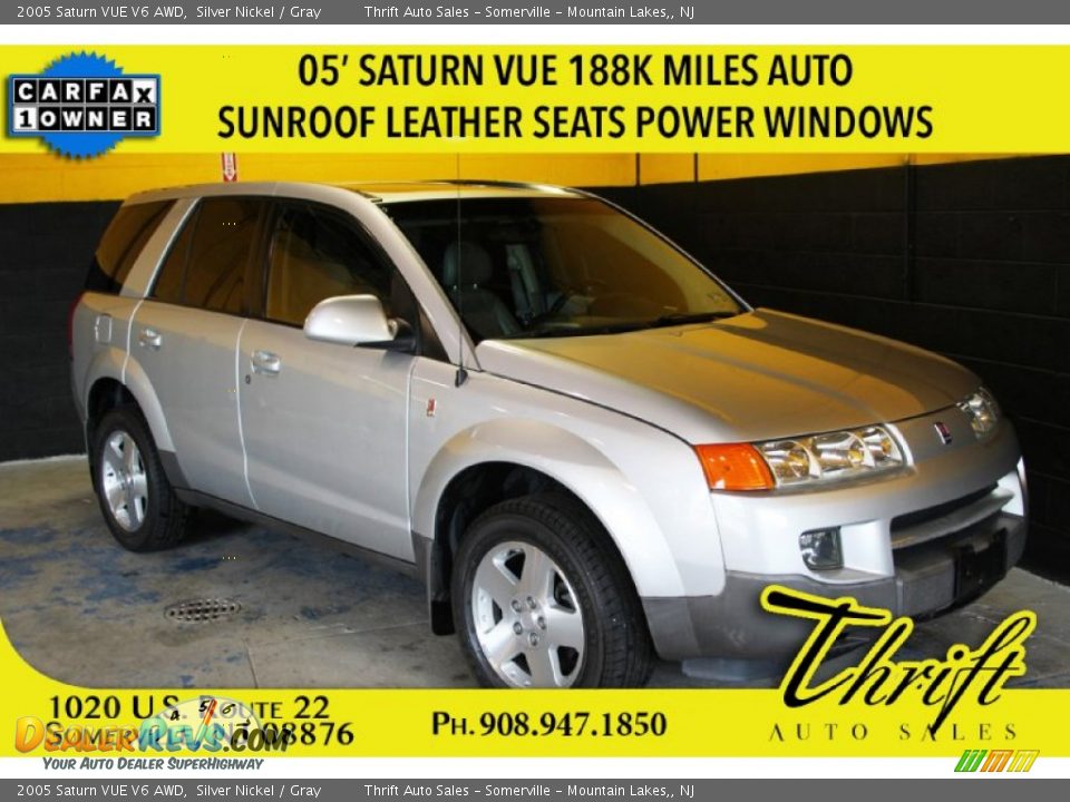 2005 Saturn VUE V6 AWD Silver Nickel / Gray Photo #1