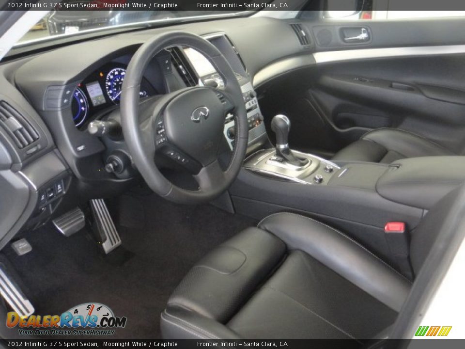 Graphite Interior - 2012 Infiniti G 37 S Sport Sedan Photo #17