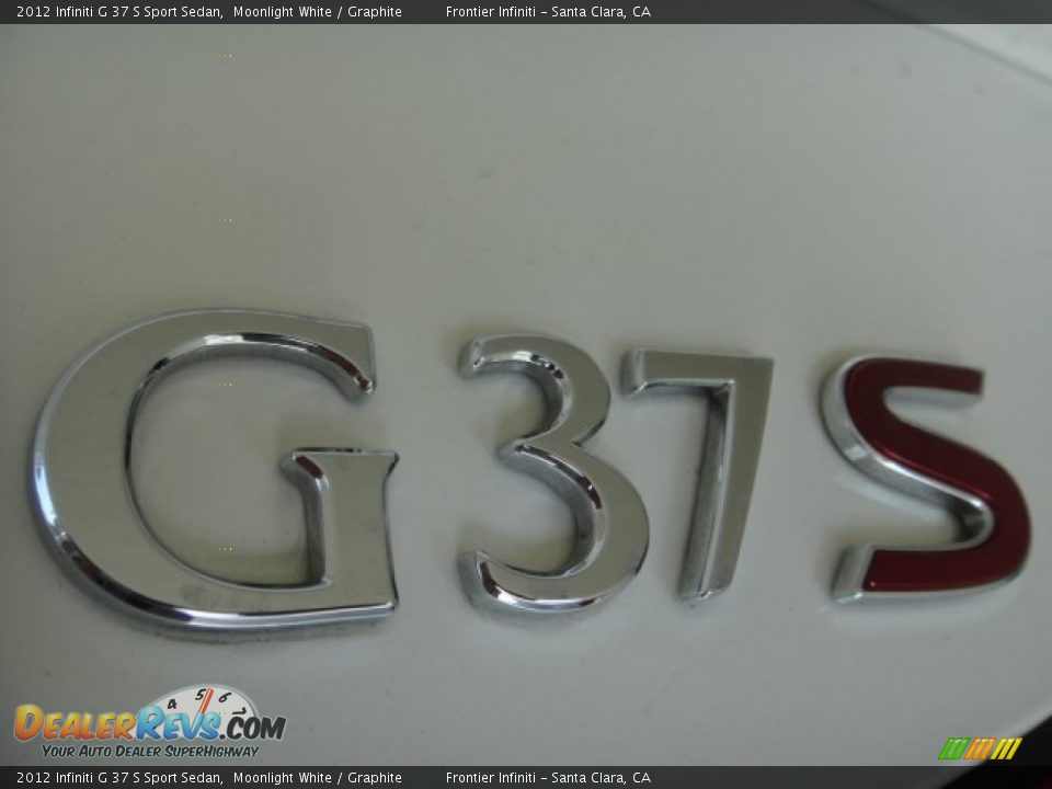 2012 Infiniti G 37 S Sport Sedan Moonlight White / Graphite Photo #23