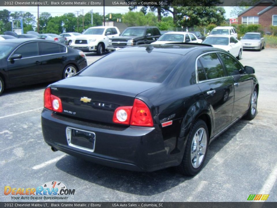 2012 Chevrolet Malibu LT Black Granite Metallic / Ebony Photo #4