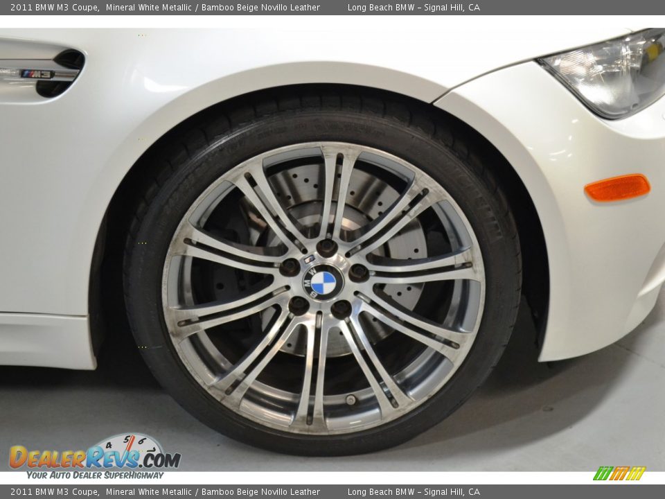 2011 BMW M3 Coupe Mineral White Metallic / Bamboo Beige Novillo Leather Photo #3