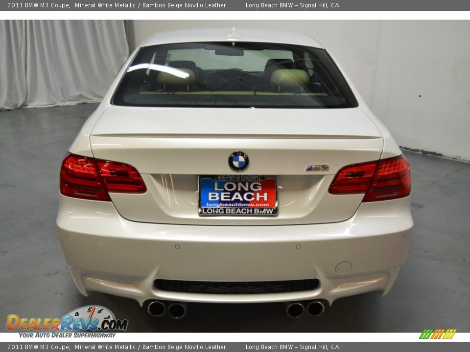 2011 BMW M3 Coupe Mineral White Metallic / Bamboo Beige Novillo Leather Photo #7