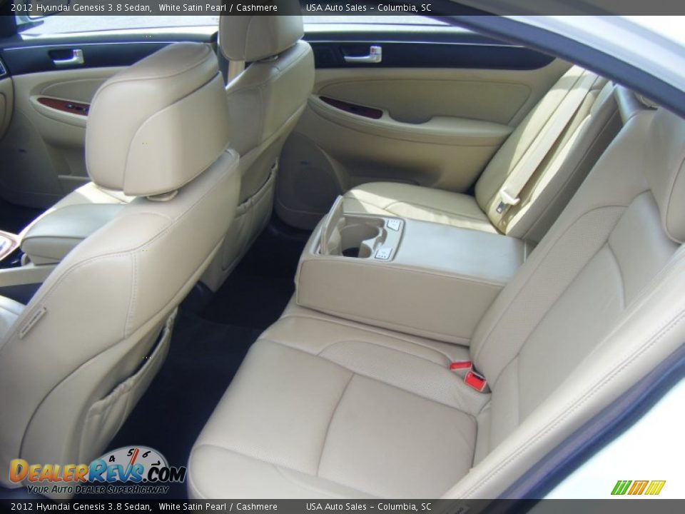 2012 Hyundai Genesis 3.8 Sedan White Satin Pearl / Cashmere Photo #11