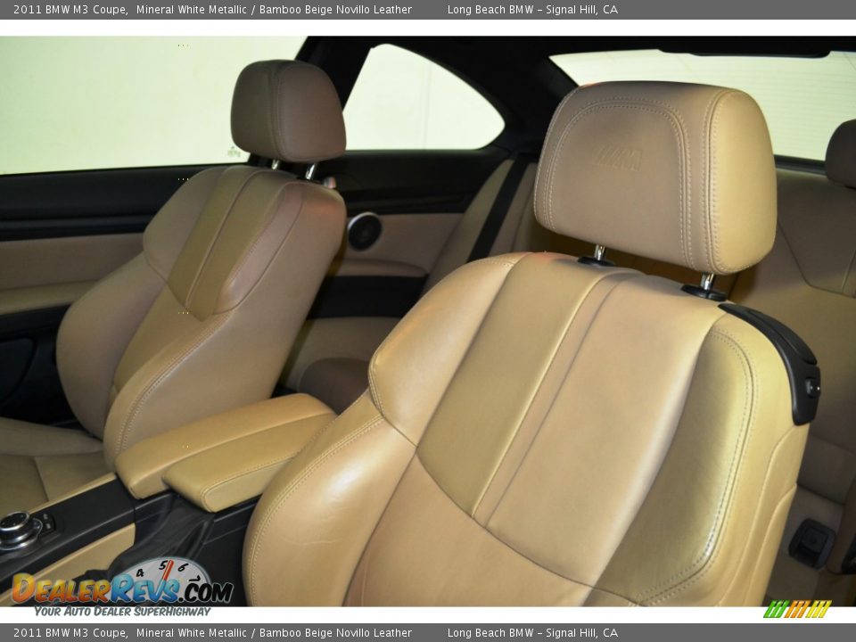 2011 BMW M3 Coupe Mineral White Metallic / Bamboo Beige Novillo Leather Photo #14