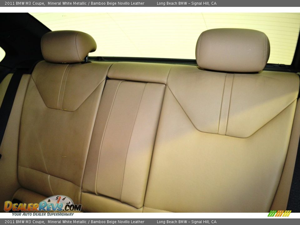 2011 BMW M3 Coupe Mineral White Metallic / Bamboo Beige Novillo Leather Photo #16