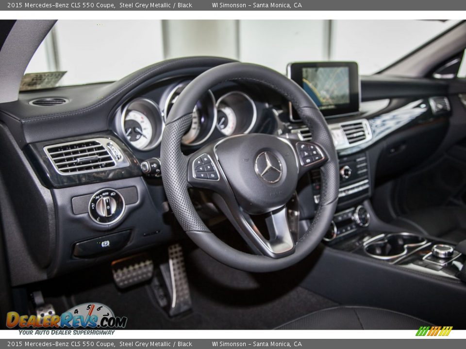 2015 Mercedes-Benz CLS 550 Coupe Steel Grey Metallic / Black Photo #6