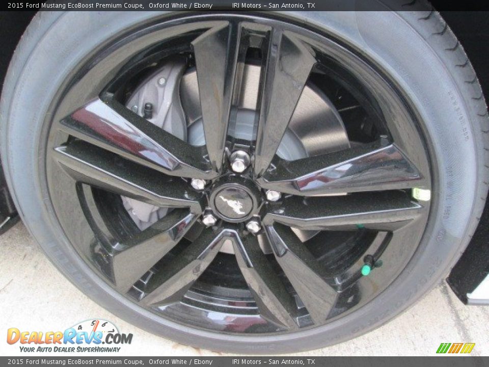 2015 Ford Mustang EcoBoost Premium Coupe Oxford White / Ebony Photo #2