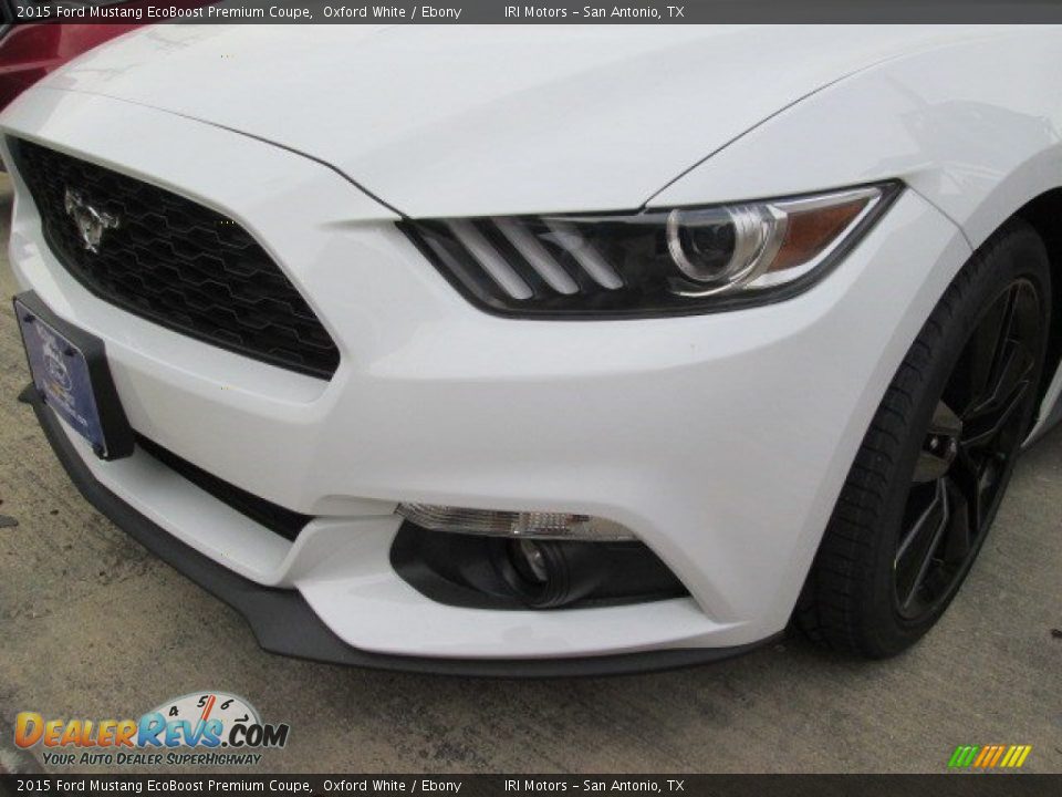 2015 Ford Mustang EcoBoost Premium Coupe Oxford White / Ebony Photo #5