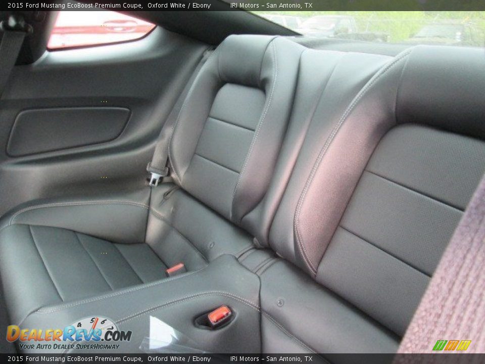 2015 Ford Mustang EcoBoost Premium Coupe Oxford White / Ebony Photo #11