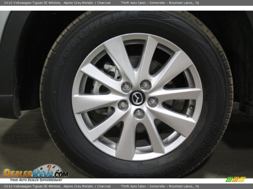 2010 Volkswagen Tiguan SE 4Motion Alpine Grey Metallic / Charcoal Photo #21