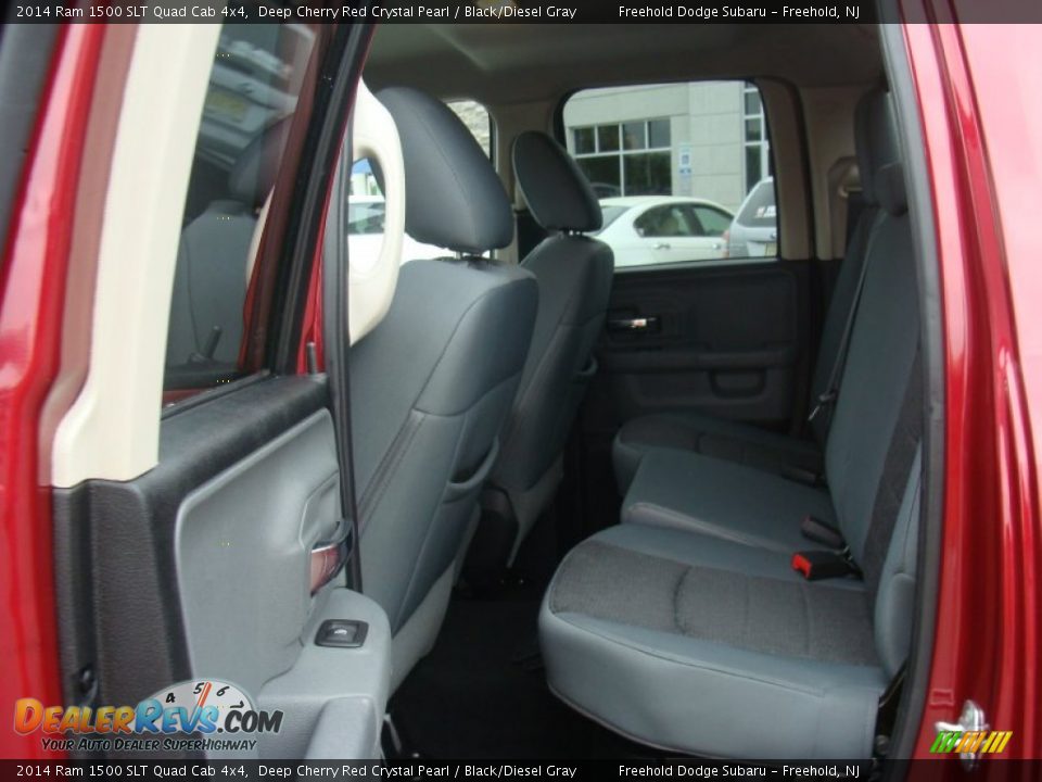 2014 Ram 1500 SLT Quad Cab 4x4 Deep Cherry Red Crystal Pearl / Black/Diesel Gray Photo #11