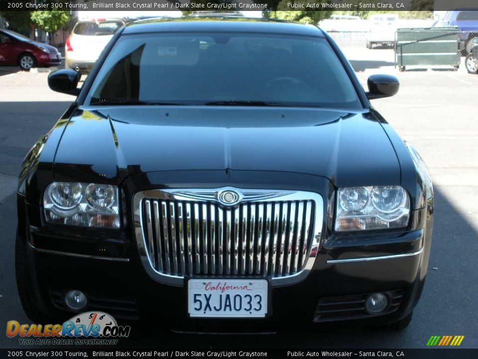 2005 Chrysler 300 Touring Brilliant Black Crystal Pearl / Dark Slate Gray/Light Graystone Photo #1