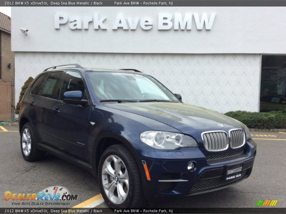 2012 BMW X5 xDrive50i Deep Sea Blue Metallic / Black Photo #1