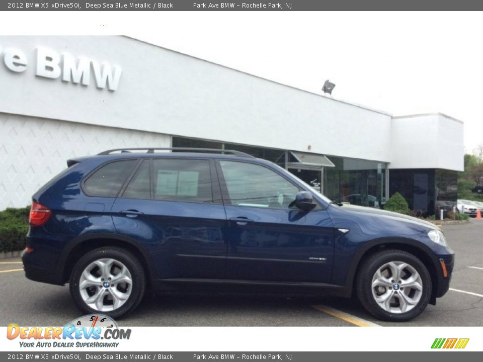 2012 BMW X5 xDrive50i Deep Sea Blue Metallic / Black Photo #2