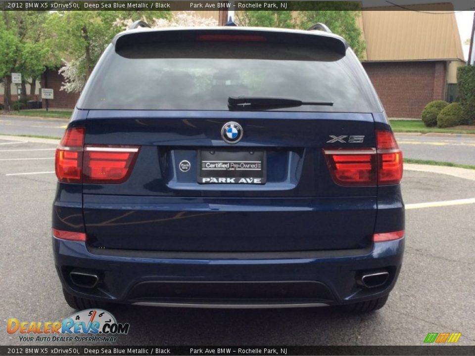 2012 BMW X5 xDrive50i Deep Sea Blue Metallic / Black Photo #4