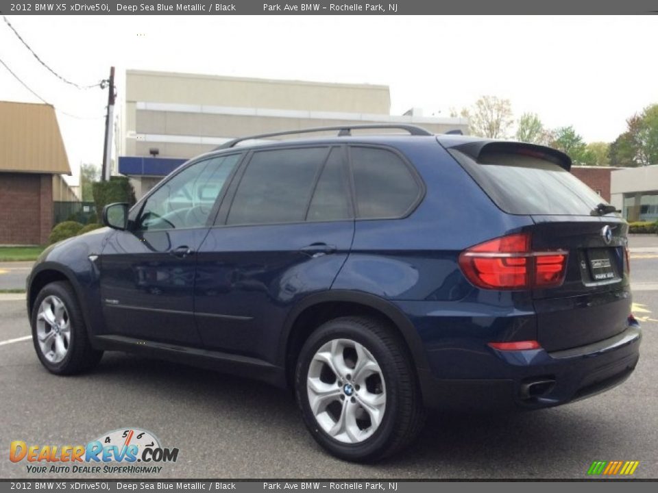 2012 BMW X5 xDrive50i Deep Sea Blue Metallic / Black Photo #5