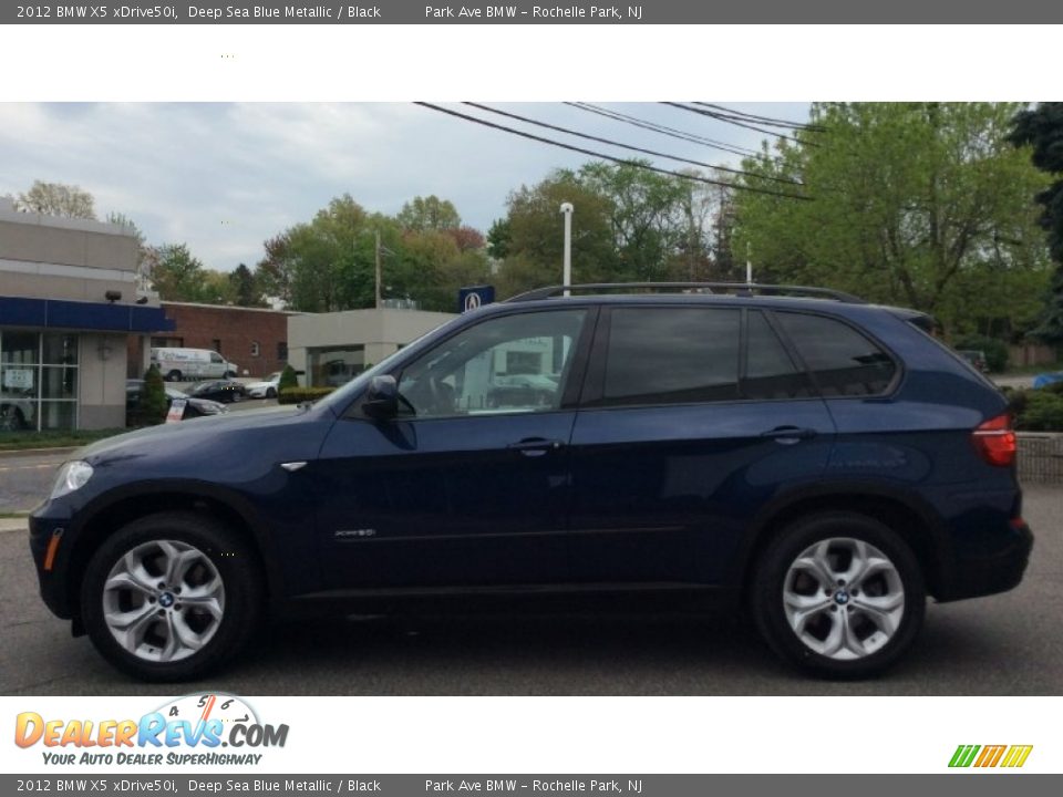 2012 BMW X5 xDrive50i Deep Sea Blue Metallic / Black Photo #6