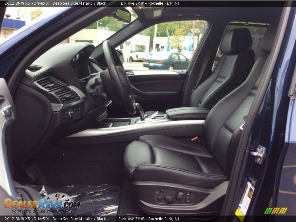 2012 BMW X5 xDrive50i Deep Sea Blue Metallic / Black Photo #12