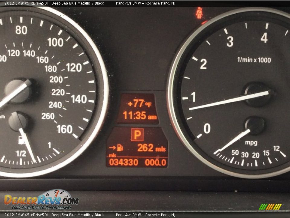 2012 BMW X5 xDrive50i Deep Sea Blue Metallic / Black Photo #21