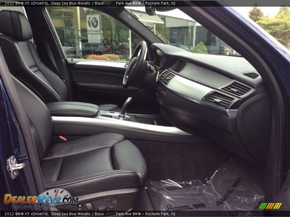 2012 BMW X5 xDrive50i Deep Sea Blue Metallic / Black Photo #28