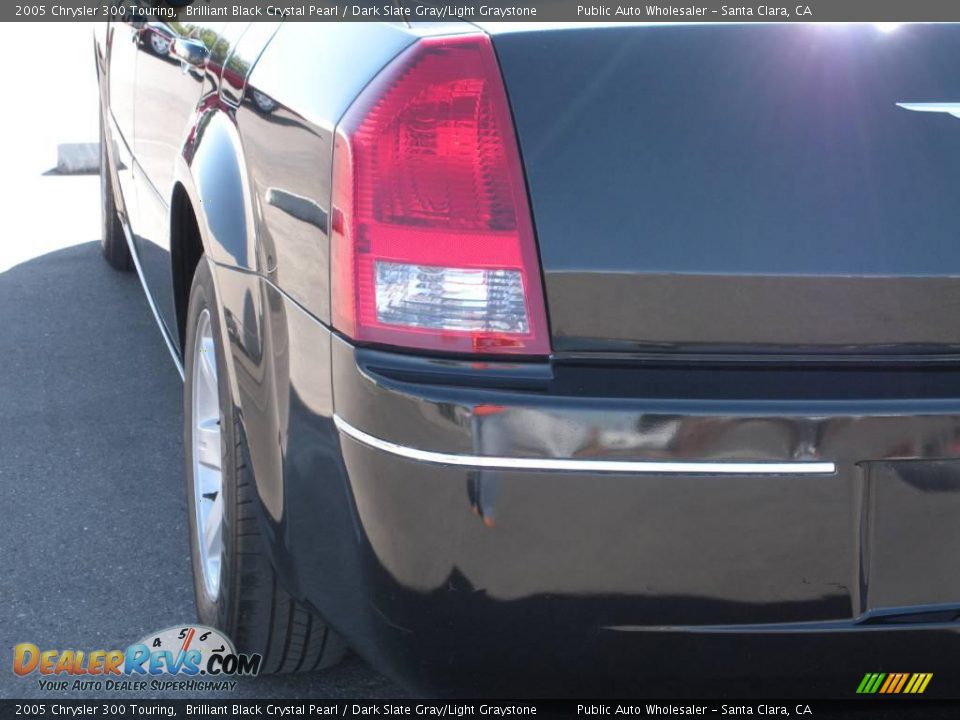 2005 Chrysler 300 Touring Brilliant Black Crystal Pearl / Dark Slate Gray/Light Graystone Photo #6