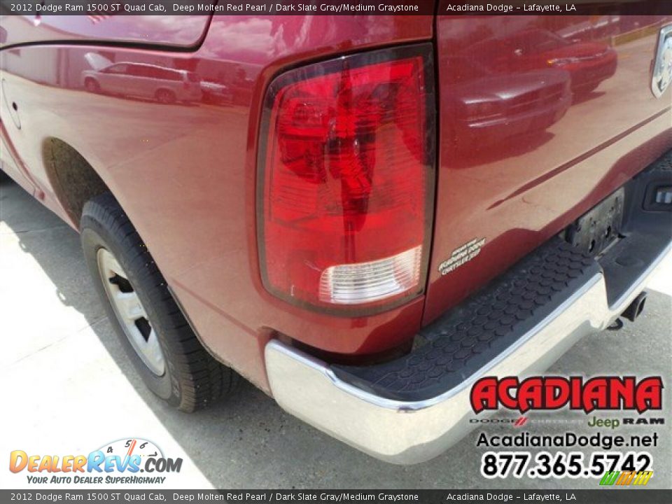 2012 Dodge Ram 1500 ST Quad Cab Deep Molten Red Pearl / Dark Slate Gray/Medium Graystone Photo #5