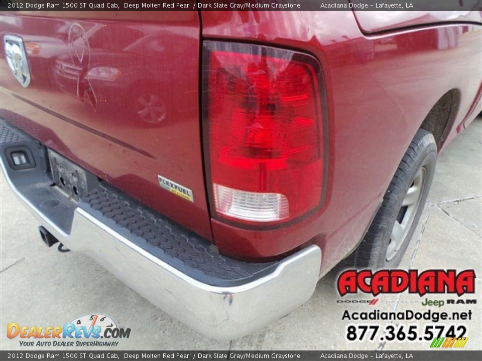 2012 Dodge Ram 1500 ST Quad Cab Deep Molten Red Pearl / Dark Slate Gray/Medium Graystone Photo #9