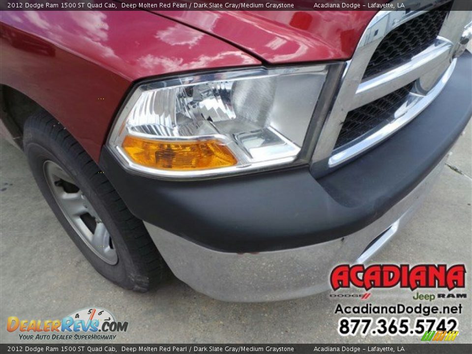 2012 Dodge Ram 1500 ST Quad Cab Deep Molten Red Pearl / Dark Slate Gray/Medium Graystone Photo #12
