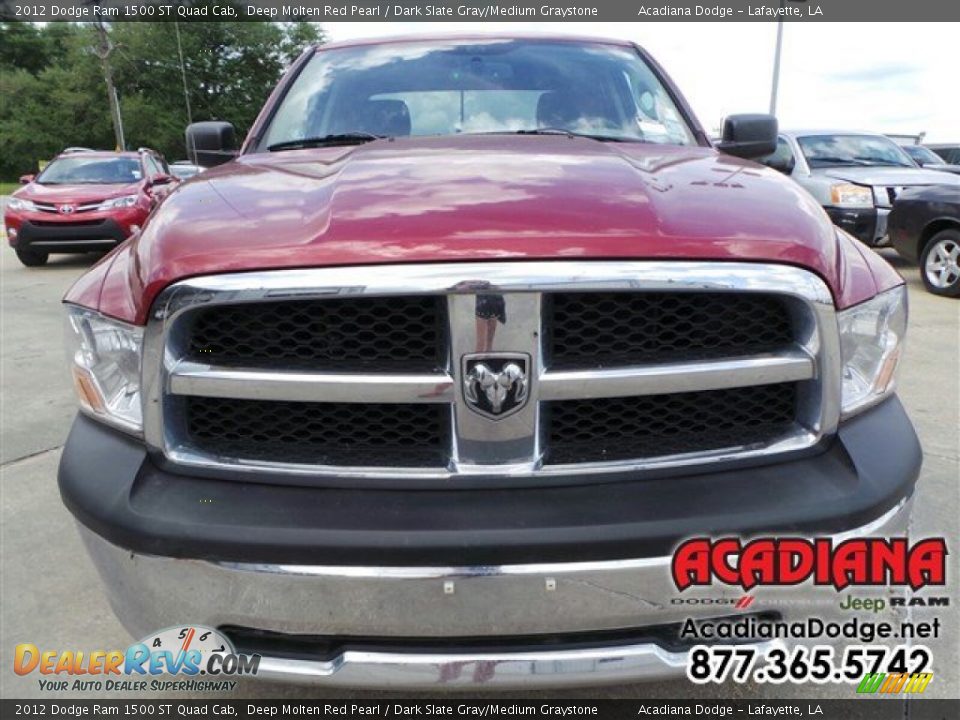 2012 Dodge Ram 1500 ST Quad Cab Deep Molten Red Pearl / Dark Slate Gray/Medium Graystone Photo #13