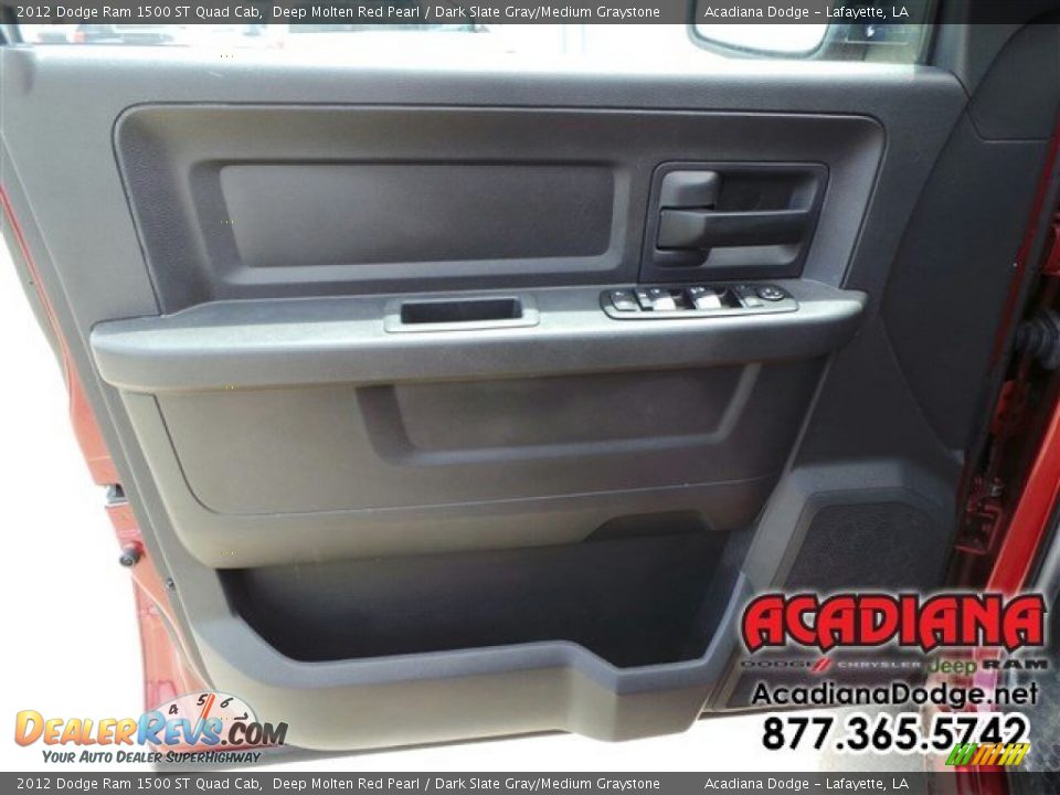 2012 Dodge Ram 1500 ST Quad Cab Deep Molten Red Pearl / Dark Slate Gray/Medium Graystone Photo #17