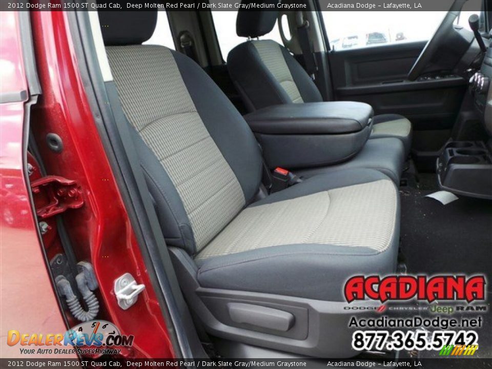 2012 Dodge Ram 1500 ST Quad Cab Deep Molten Red Pearl / Dark Slate Gray/Medium Graystone Photo #23