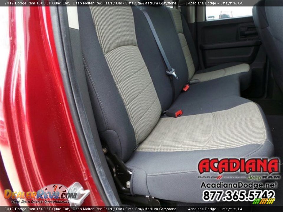 2012 Dodge Ram 1500 ST Quad Cab Deep Molten Red Pearl / Dark Slate Gray/Medium Graystone Photo #25