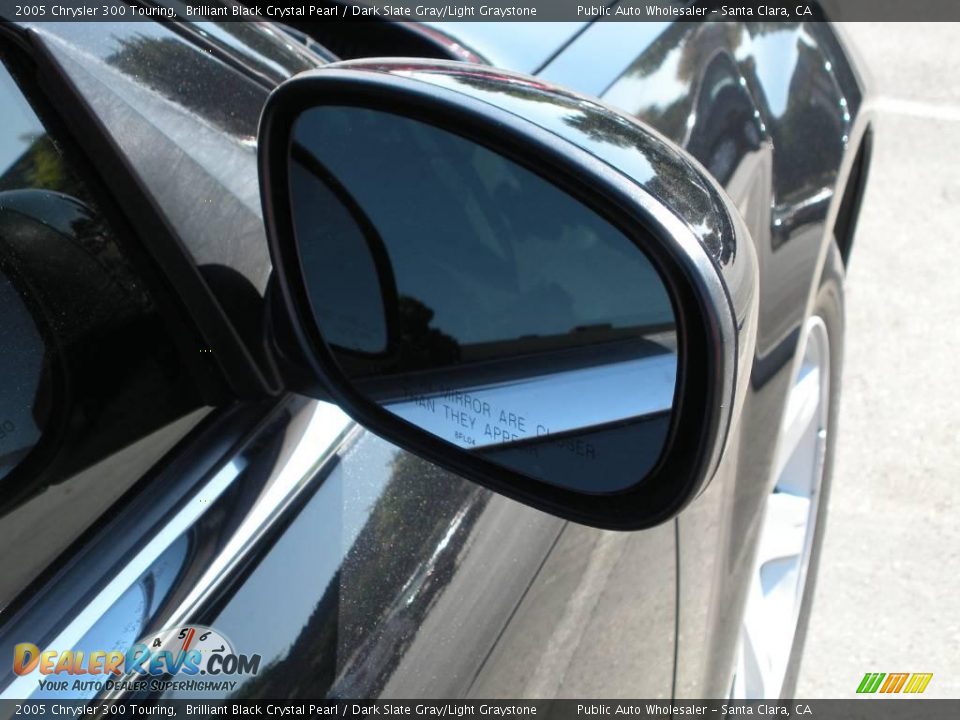 2005 Chrysler 300 Touring Brilliant Black Crystal Pearl / Dark Slate Gray/Light Graystone Photo #12