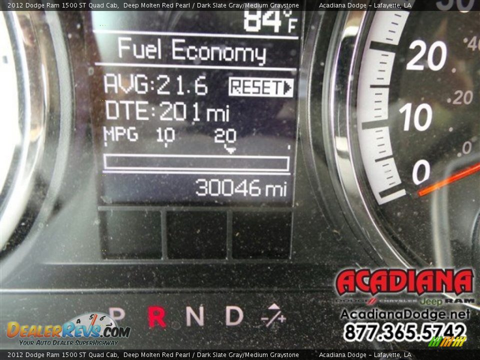 2012 Dodge Ram 1500 ST Quad Cab Deep Molten Red Pearl / Dark Slate Gray/Medium Graystone Photo #28