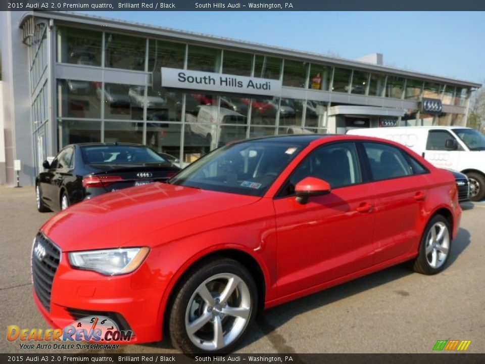 2015 Audi A3 2.0 Premium quattro Brilliant Red / Black Photo #1