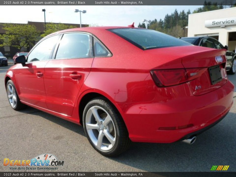 2015 Audi A3 2.0 Premium quattro Brilliant Red / Black Photo #2