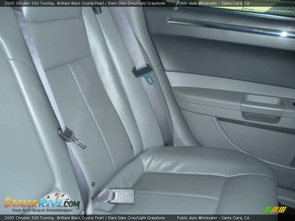 2005 Chrysler 300 Touring Brilliant Black Crystal Pearl / Dark Slate Gray/Light Graystone Photo #20