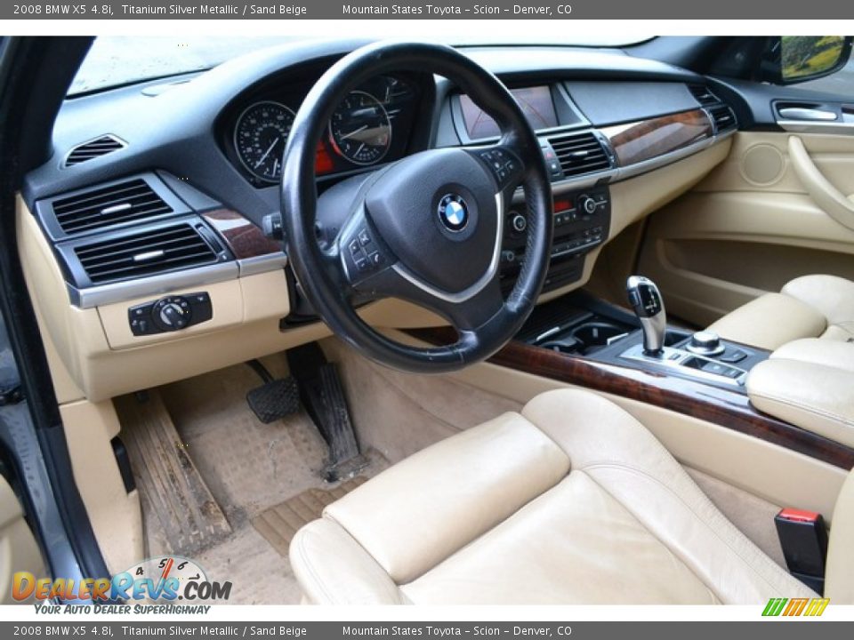 Sand Beige Interior - 2008 BMW X5 4.8i Photo #5