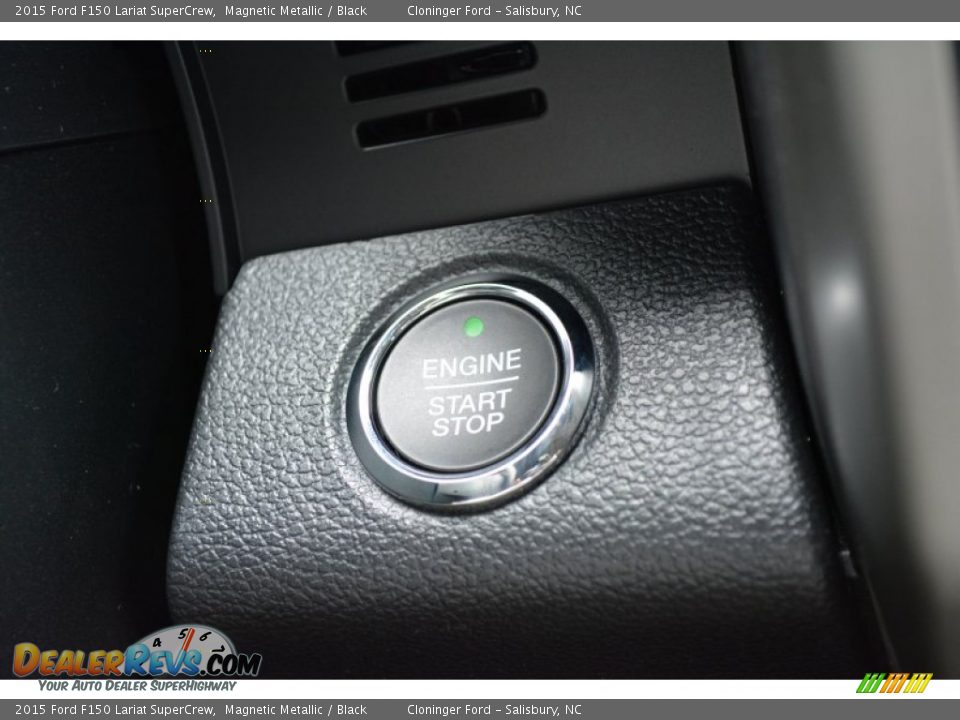 2015 Ford F150 Lariat SuperCrew Magnetic Metallic / Black Photo #29