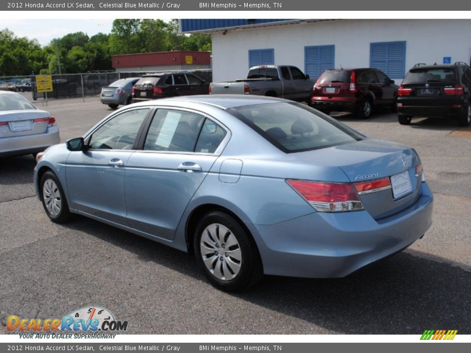 2012 Honda Accord LX Sedan Celestial Blue Metallic / Gray Photo #3