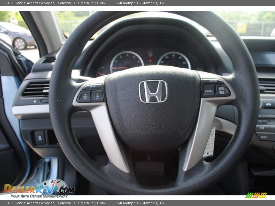 2012 Honda Accord LX Sedan Celestial Blue Metallic / Gray Photo #13